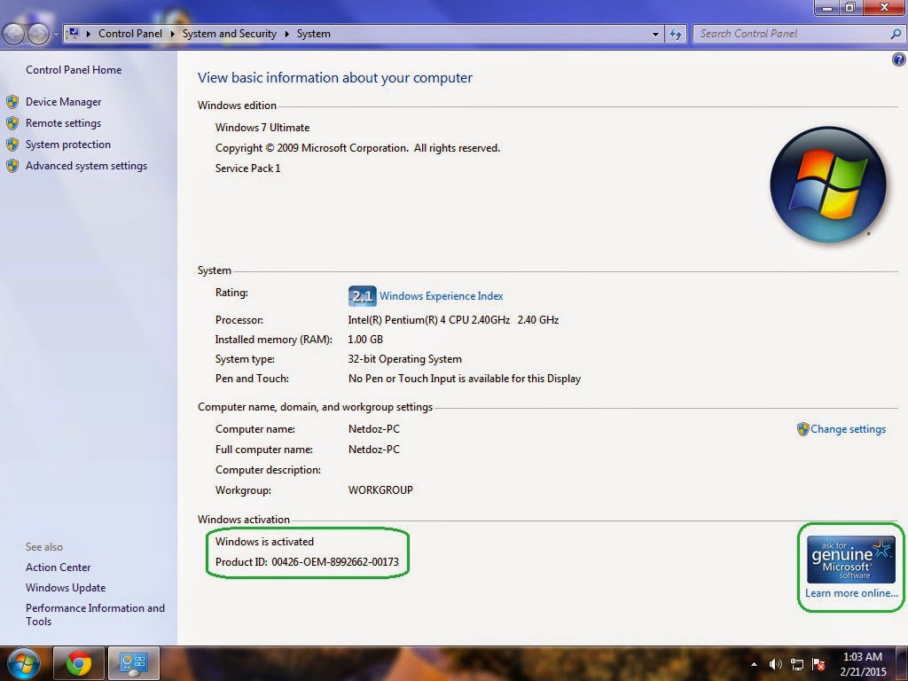how to activate windows 7