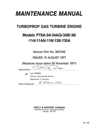 pt6 maintenance manual pdf